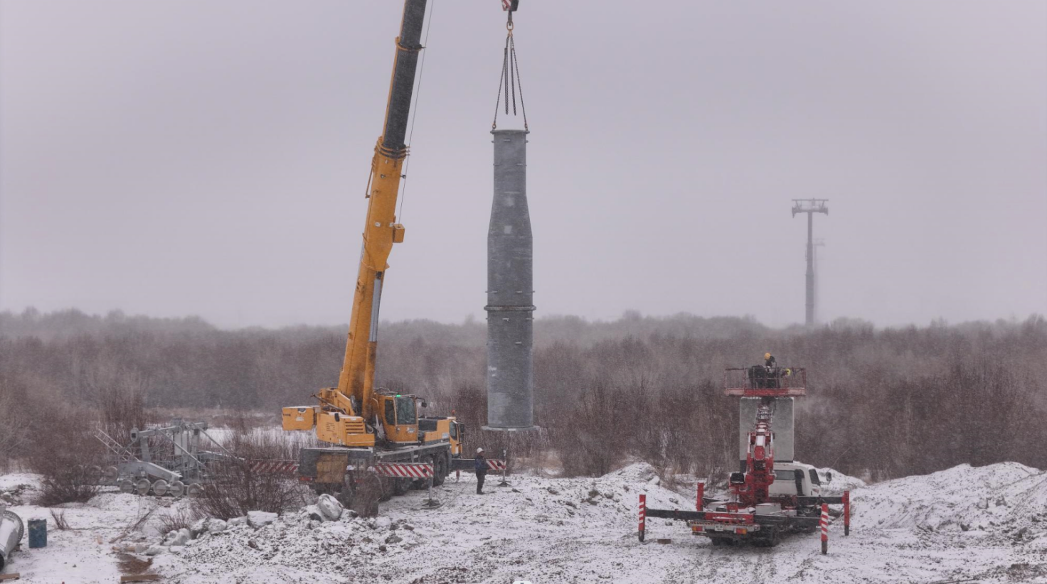Дүүжин замын тээвэр төслийн 19 тулгуур баганыг бүрэн суурилуулж дууслаа